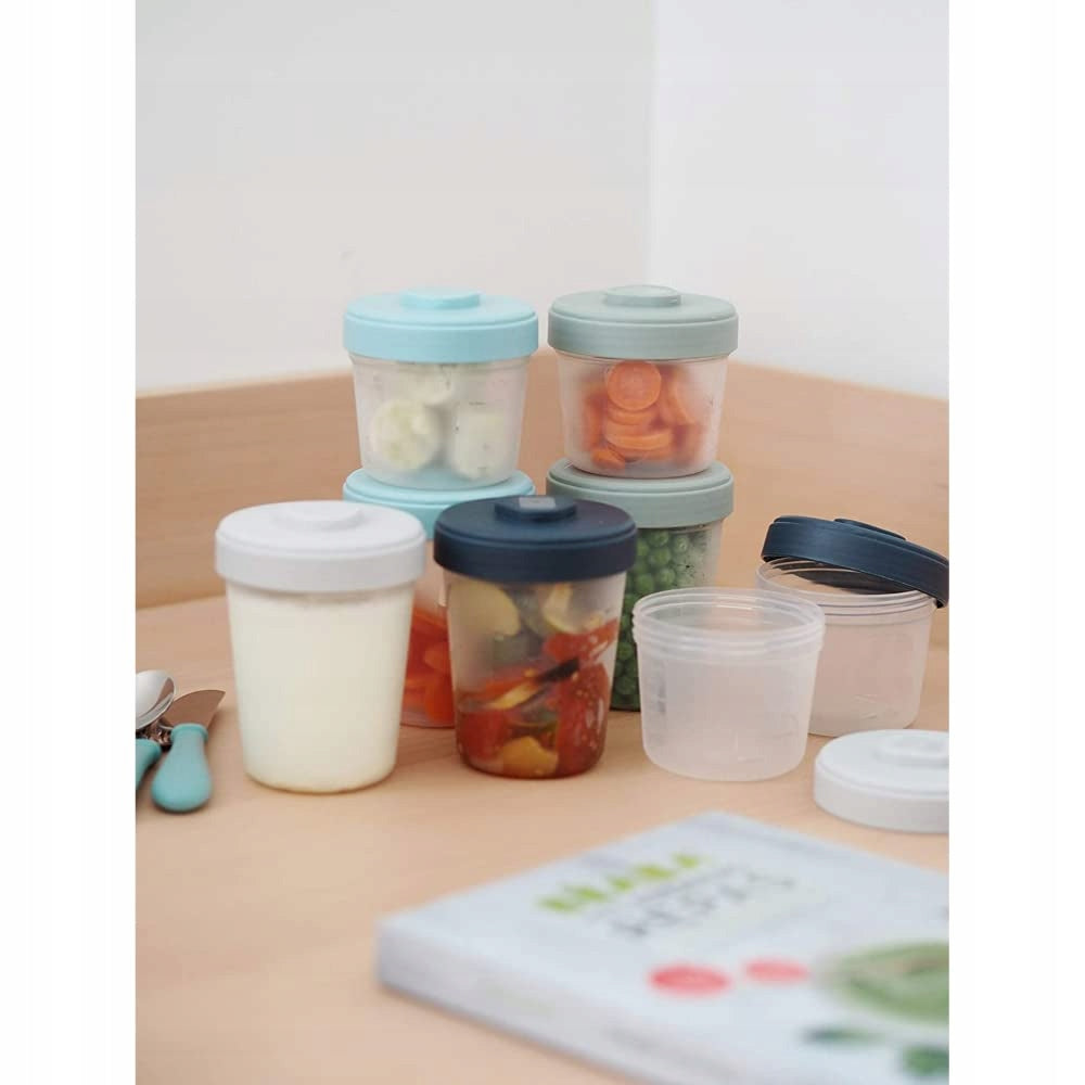 BEABA recipientes para alimentos 4 x 150 ml y 4 x 250 ml