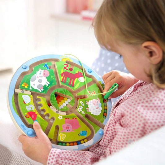 HABA labirint magnetic din lemn 23 cm FERMA