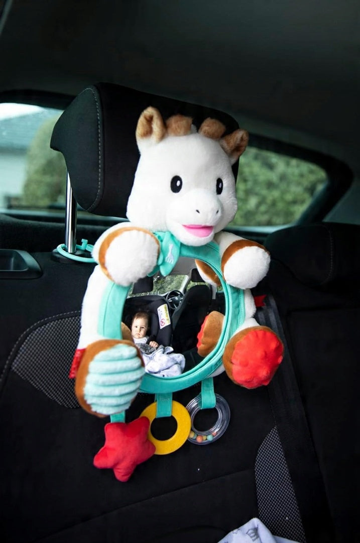 VULLI miroir multifonction pour lit bébé, poussette, siège auto GIRAFE SOPHIE