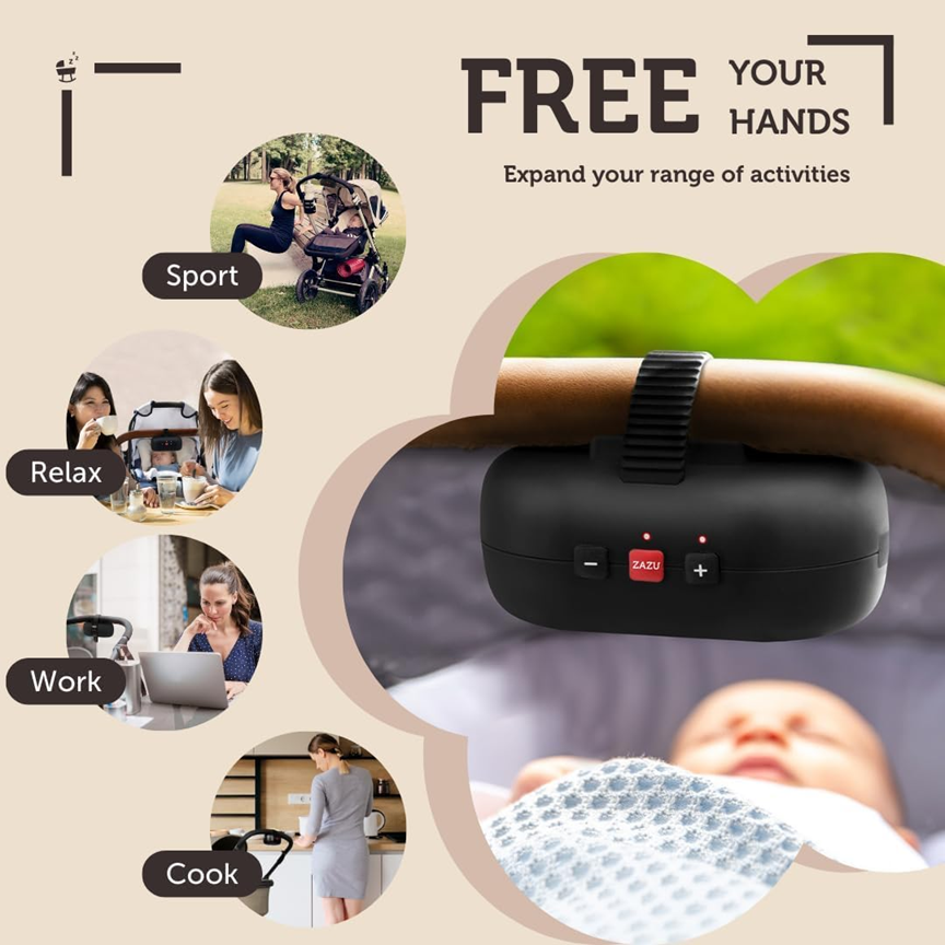 ZAZU Baby Rocker bujak do wózków kołysanka Cry Sensor