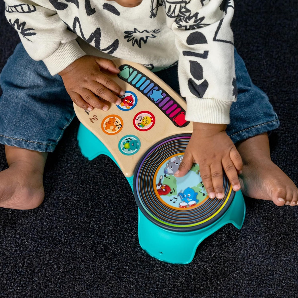 BABY EINSTEIN DJ Discovery consolle touch in legno 50 melodie e suoni
