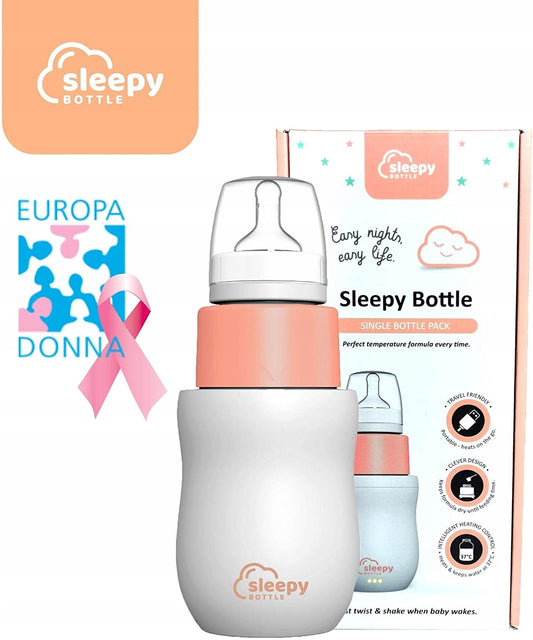 SLEEPY BOTTLE kezdőkészlet cumisüveg-melegítővel és cumisüveggel