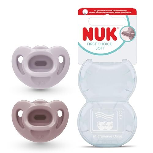 NUK First Choice Soft smoczki uspokajające 2 szt. 0-6 mies. – zdjęcie produktu 2