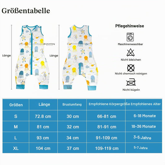 FLYISH DIRECT Sommerschlafsack 0,5 TOG M 18-36 Monate