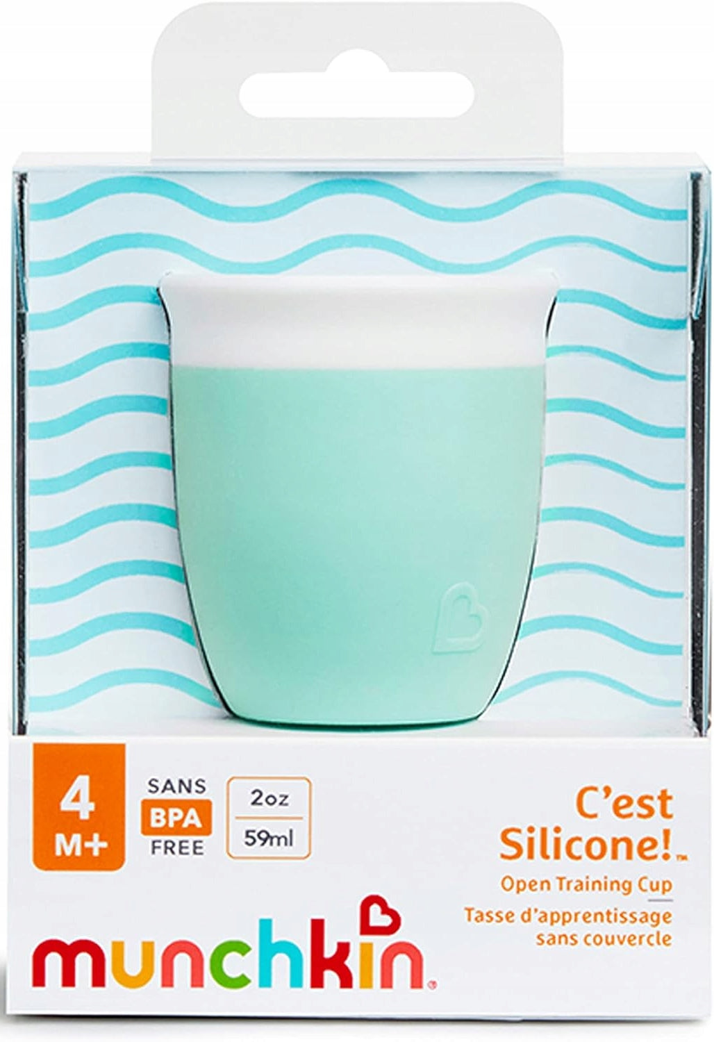 MUNCHKIN C'est Silicone! otvorený pohár 360 4 mes.+ 60 ml