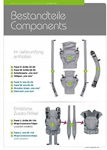 HOPPEDIZ NABACA nosidełko ergonomiczne ZESTAW basic