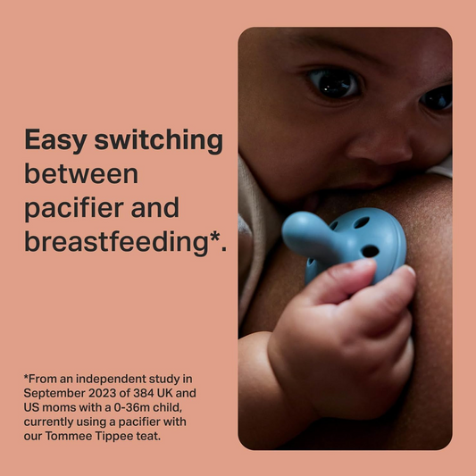 TOMMEE TIPPEE Breast Like nyugtató cumi, 4 db, 0–6 hónapos korig