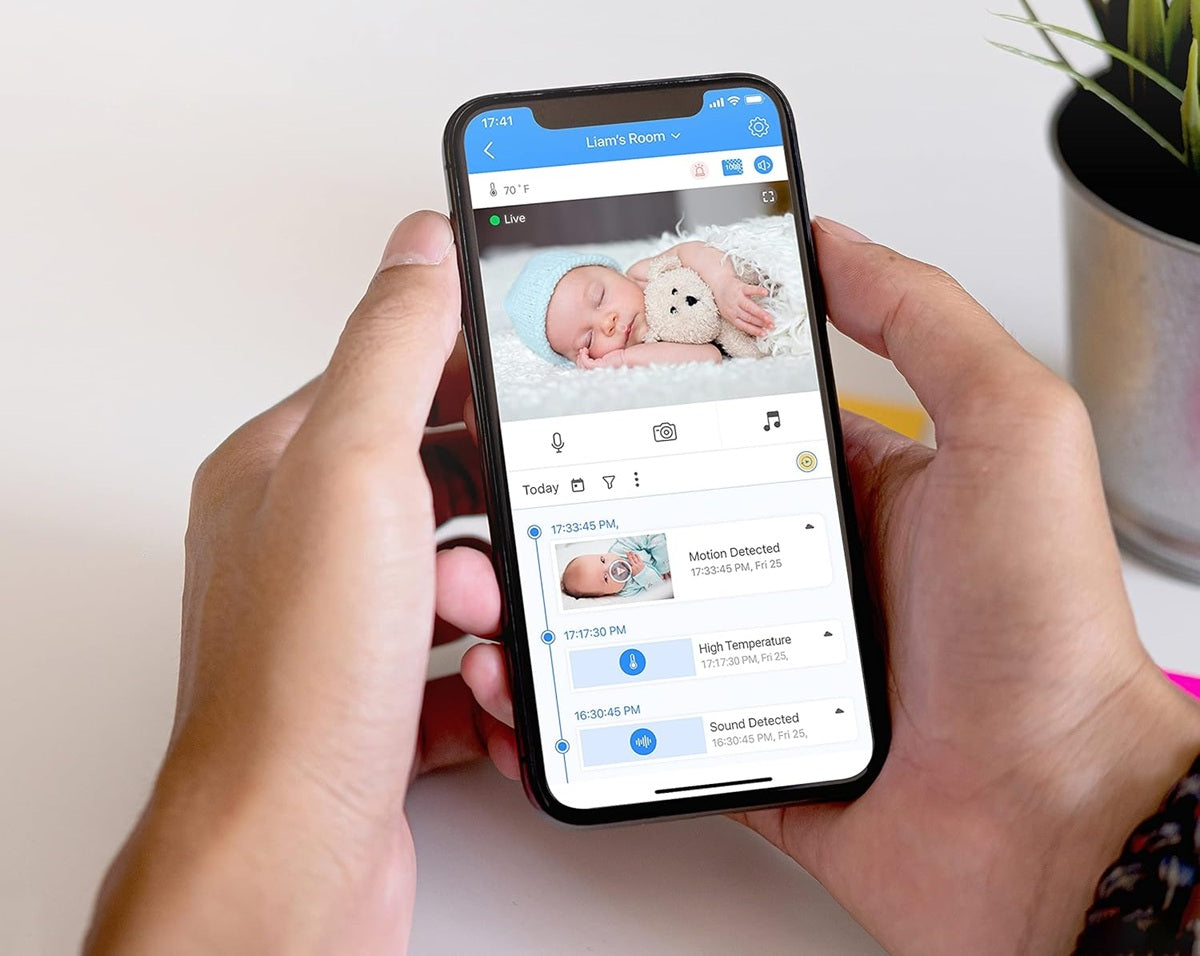MOTOROLA Easy44 Connect digitális bébiőr 4,3" FHSS alkalmazás