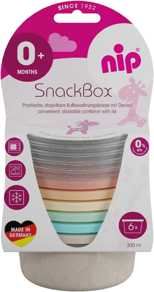 NIP Snackbox ételtároló fedéllel 6 x 300 ml
