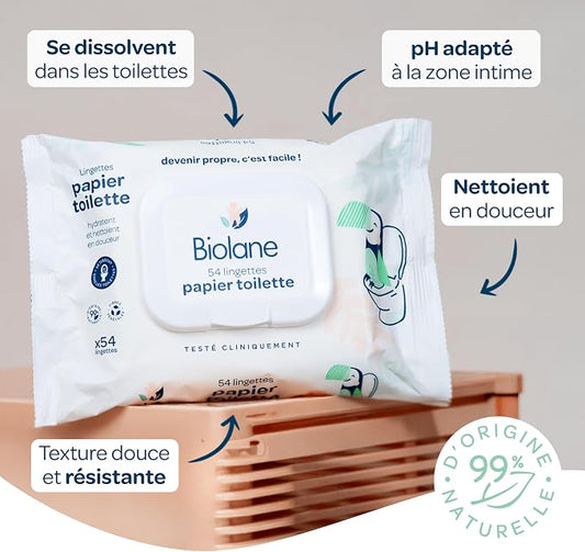 BIOLANE toalettkendők 5x54 db