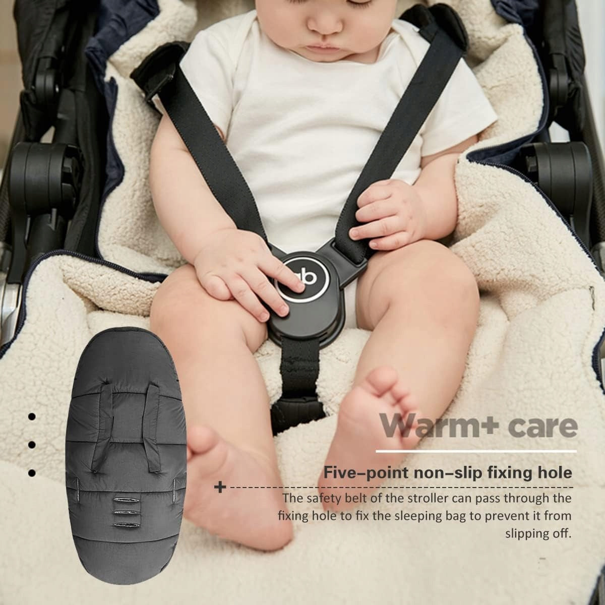universal insulated stroller footmuff 0–3 years