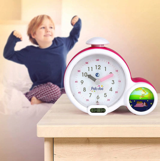 PABOBO Kid'Sleep OKTATÓS ÉBRESZTŐÓRA rózsaszín
