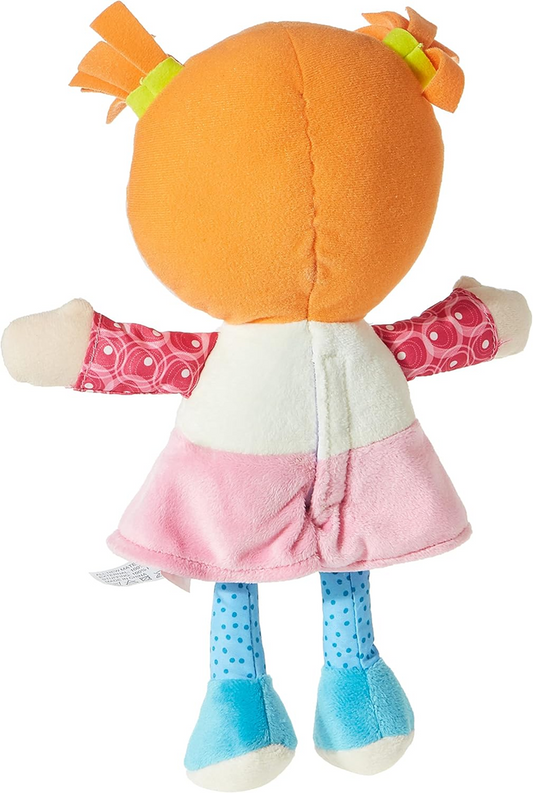 CHICCO Pop Emily pluchen knuffel met rammelaar in zittende positie 26 cm