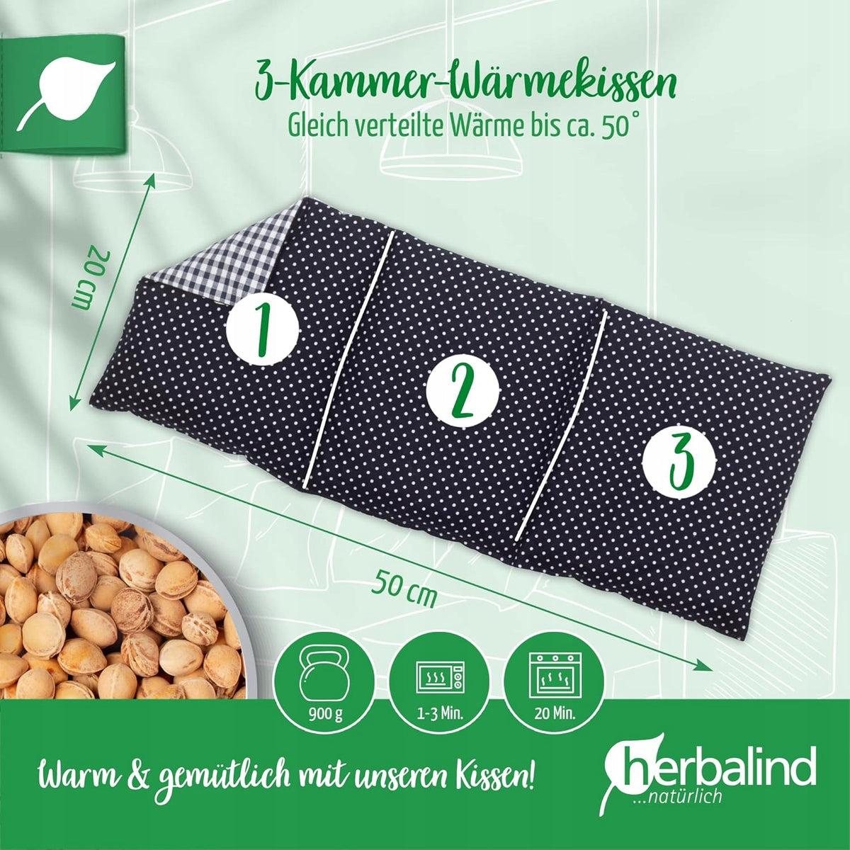 HERBALINDthermoforcolour as per first picturedimensions 20x50900gmaterial 100% cottonfilling - cherry