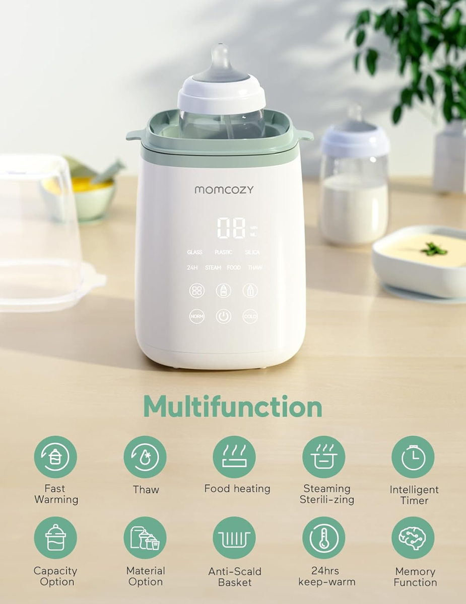 MOMCOZY 4-in-1 Flaschen- und Gläschenwärmer