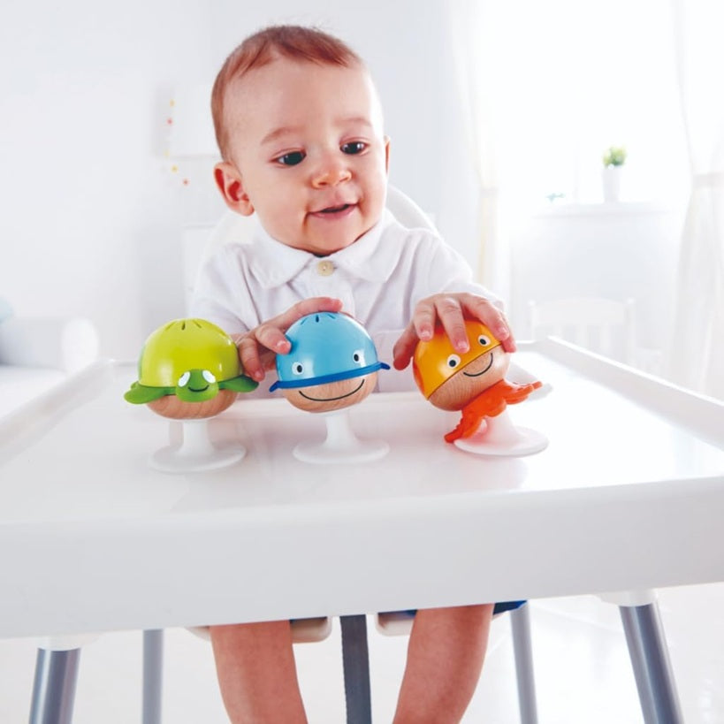 HAPE Ankleb-Meerestiere mit Saugnäpfen 3 Stück