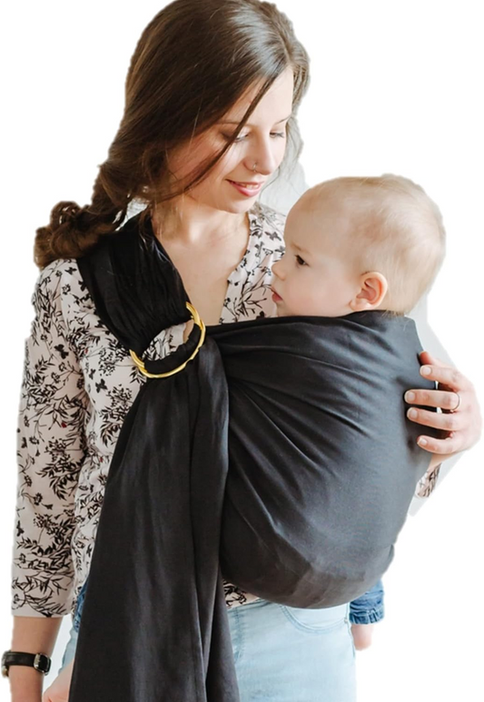 SHABANY fascia ad anelli per portare il bambino COTONE BIOLOGICO