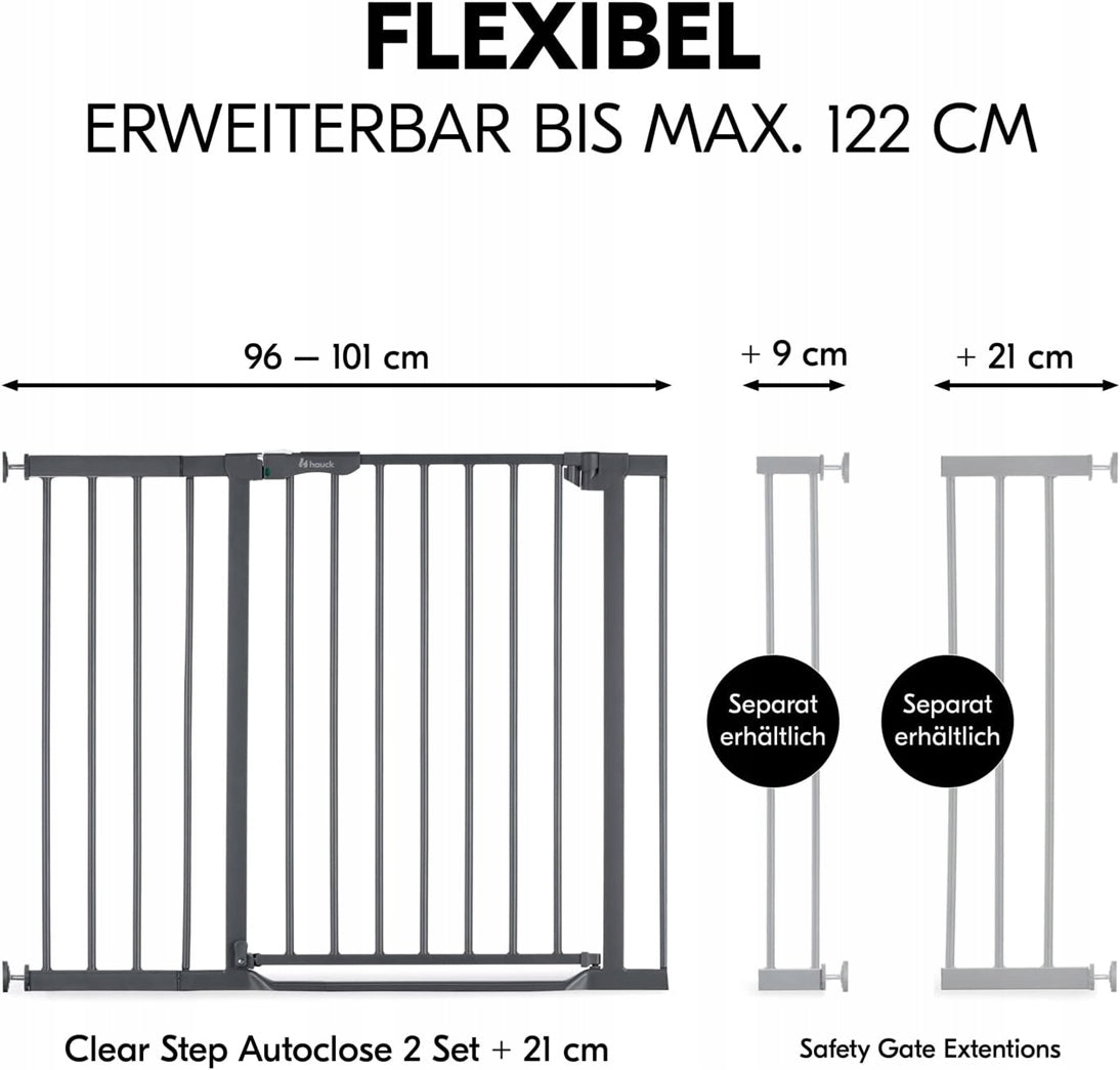 HAUCK Clear Step Autoclose 96-101CMstair gatecolour as on first photoGood, new condition, replacement