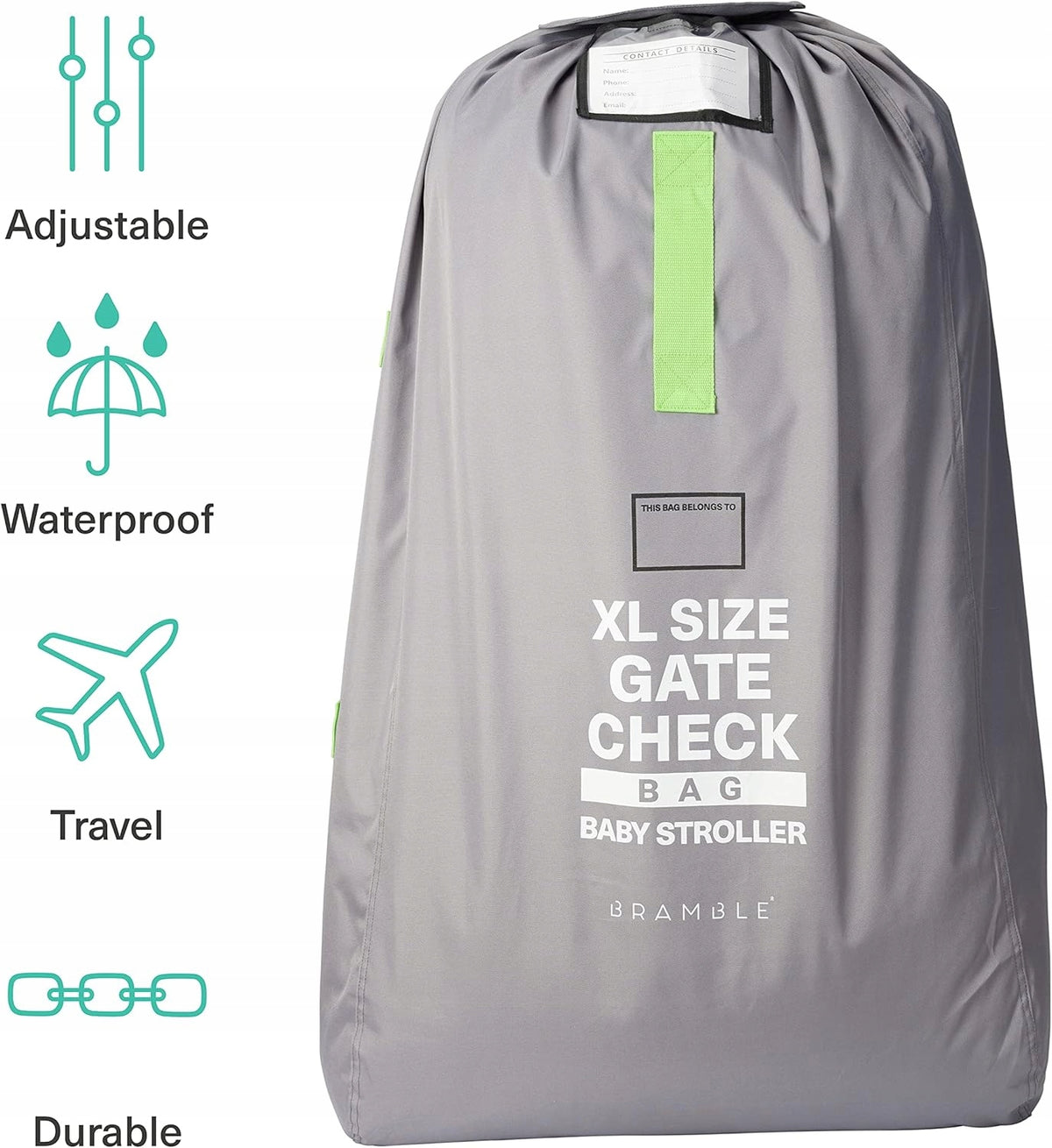 BRAMBLE bolsa de transporte para avión para cochecito 120x58 cm