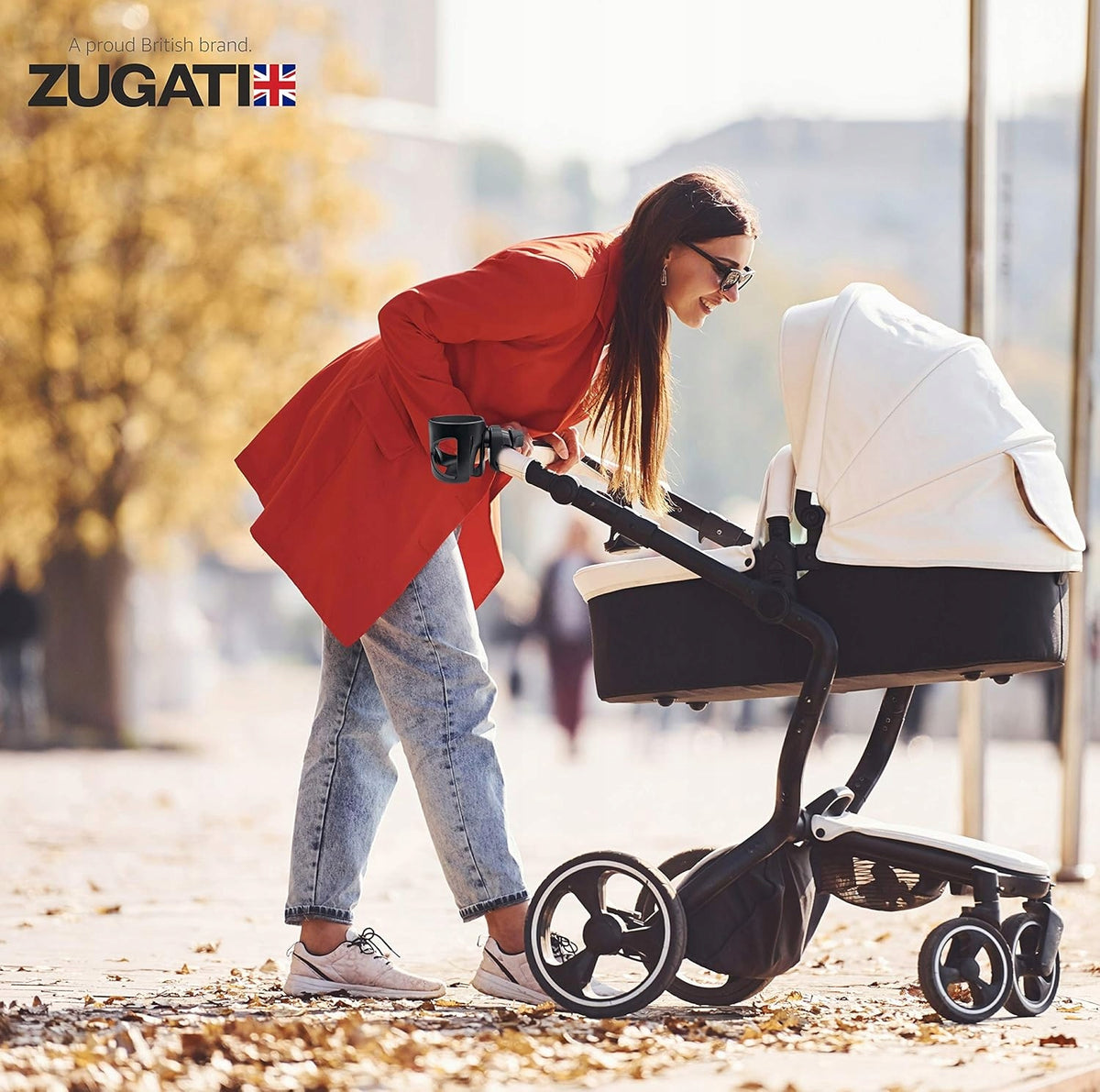 ZUGATI supporto universale per bicchiere per passeggino, bicicletta, monopattino