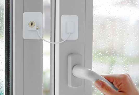 CHILD WINDOW SECURITY acél biztonsági zár ablakokhoz és szekrényekhez, 1 darab