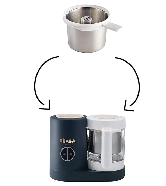 BEABA rozsdamentes acél tészta- és rizsfőző kosár BABYCOOK NEO 750g