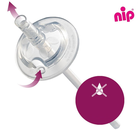 NIP Straw Cup szívószálas csőrös pohár 330 ml 12 h+ PINGVINEK