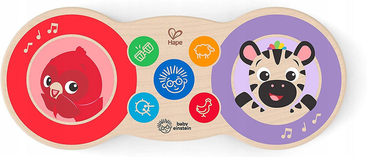 HAPE Magic Touch bongós de madera táctiles para bebés