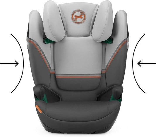 Cybex Solution S2 i-Fix fotelik samochodowy 100-150cm / 15-50kg, Lava Grey z ochroną boczną L.S.P.