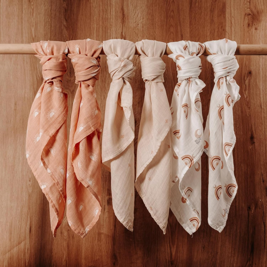 GLLQUEN muslin diapers x6