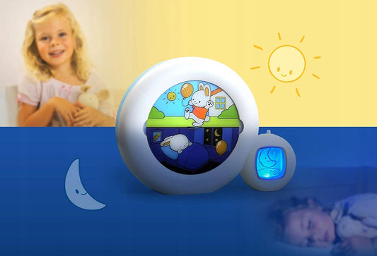 PABOBO Kid'Sleep Moon 3-in-1 alarm clock for training to get up, clock, bedside lamp