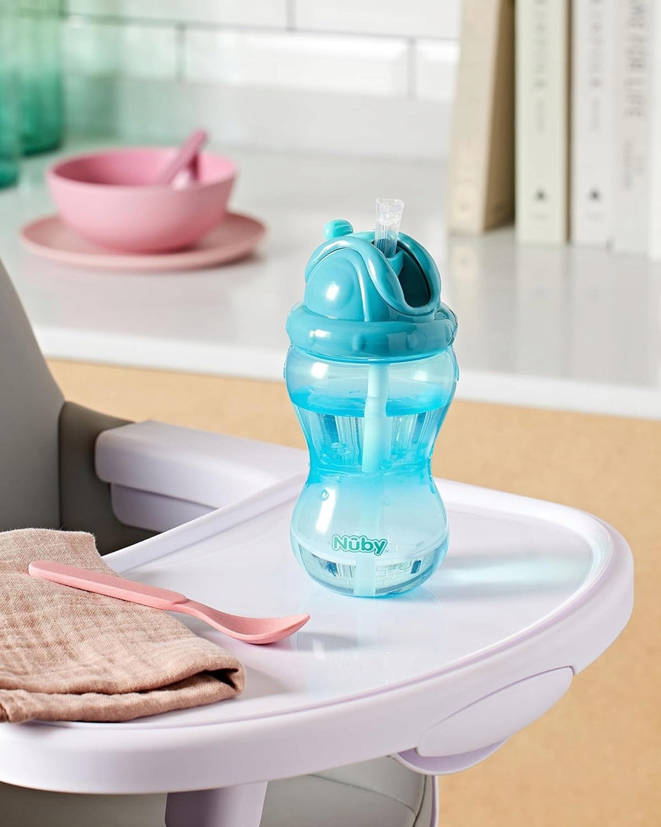NUBY Flip-it Cupdrip cupage 12 m+green colourcapacity 360 mlmaterials polypropylene, siliconeBPA-freeNew