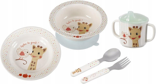 SOPHIE zsiráf 4 részes melamintányér-készlet