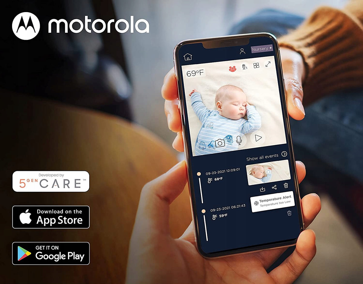 MOTOROLA VM65X Connect Babyphone 5" + Stange