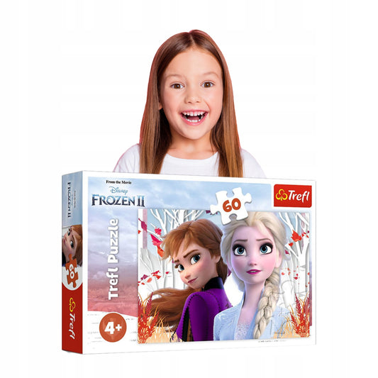 TREFL puzzle Anna és Elza varázslatos világa JÉGVARÁZS 60 darabos 4 éves kortól
