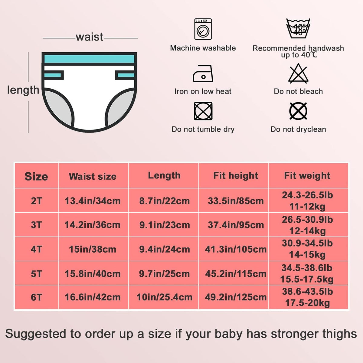 Culottes d'entraînement MOEMOE BABY 5T x8 pièces