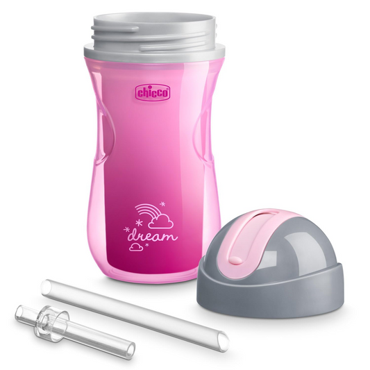 CHICCO Sport Cup ποτήρι με καλαμάκι κατά του σταξίματος 266 ml 14 m+