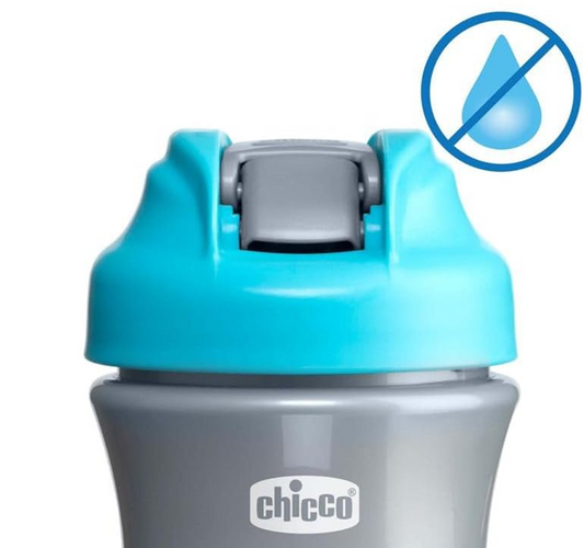 CHICCO Vaso Pop-up antiderrames con boquilla y pajita 350 ml 2 años+