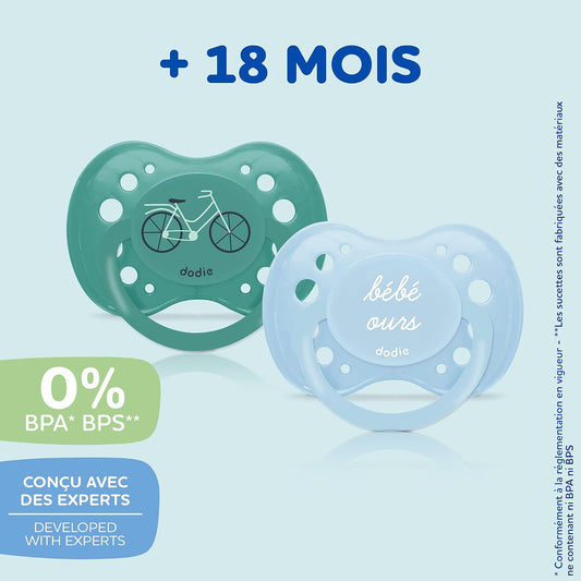 DODIE anatómiai nyugtatócumi 18 hó+ Bébé Ours x3 – termékfotó 2