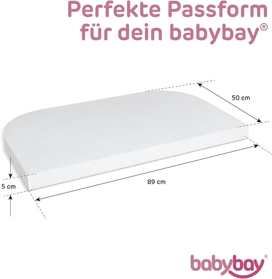 BABYBAY σεντόνι με λάστιχο και μεμβράνη 89x50 εκ.