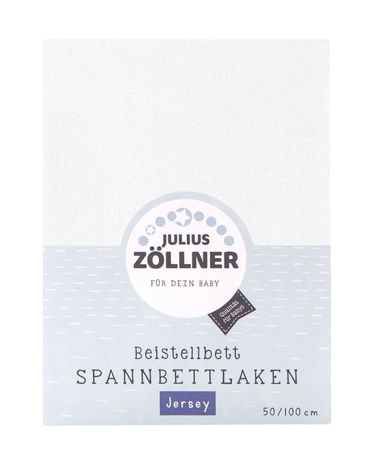 Julius Zöllner fehér gumis jersey lepedő 50x100 cm