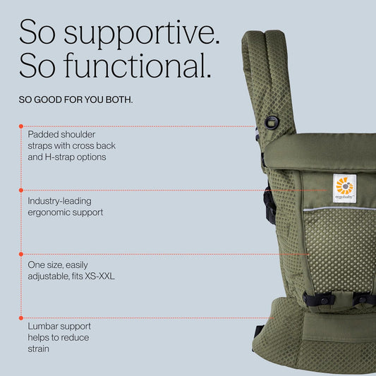 ERGOBABY ADAPT SoftFlex MESH εργονομικό μάρσιπο 3,2-20 kg