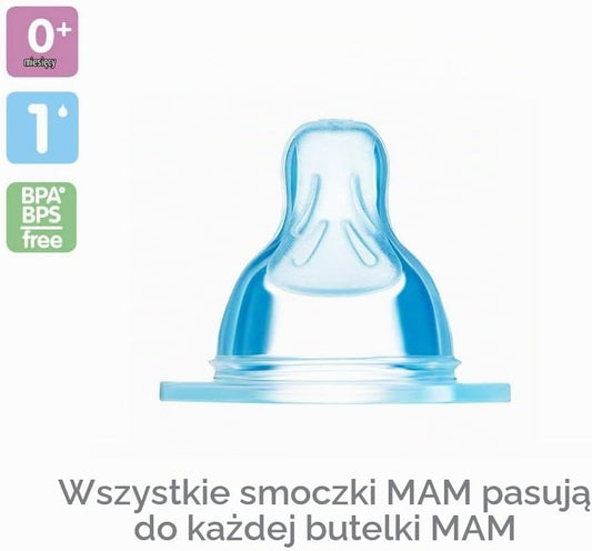 MAM cumisüvegfejek 1-es méret SkinSoft 0 hó+ x2
