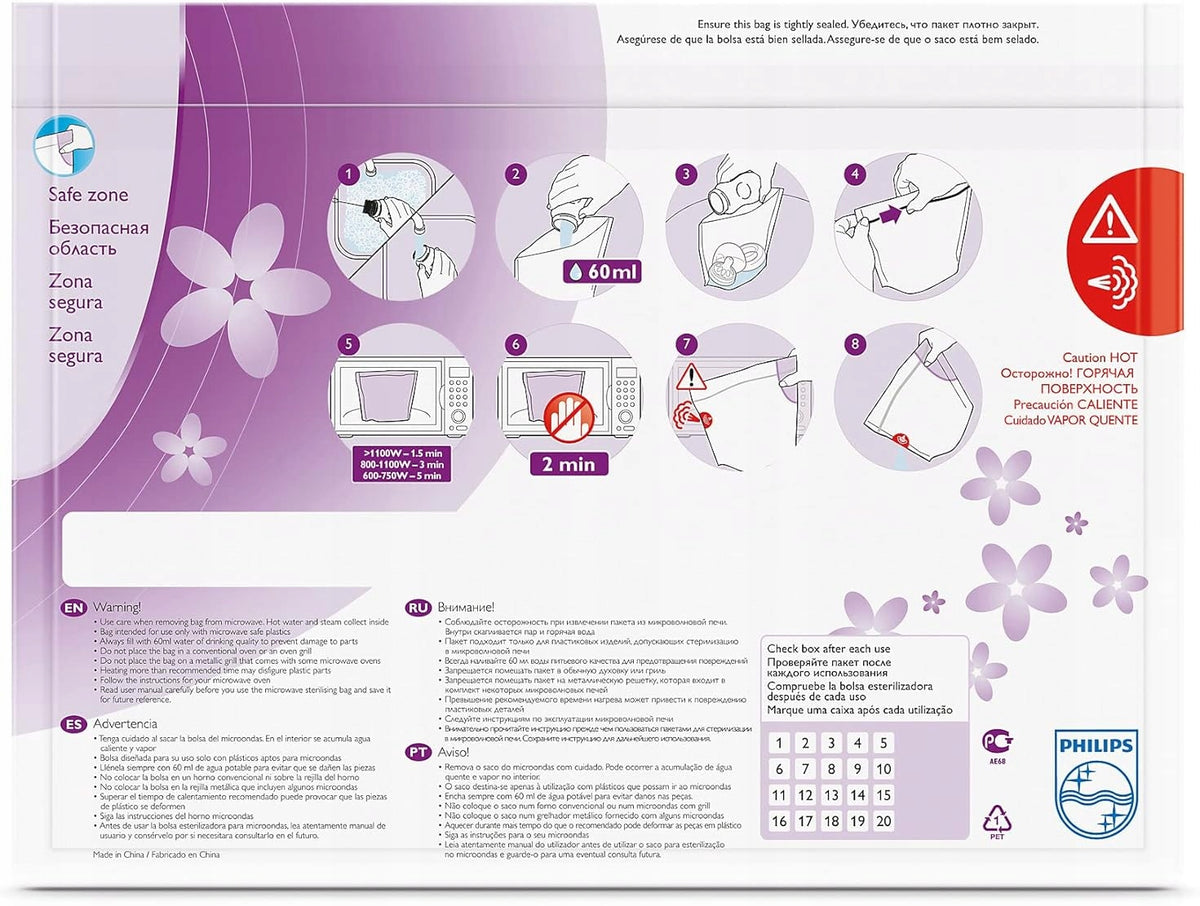 PHILIPS AVENT microwave sterilizing bags