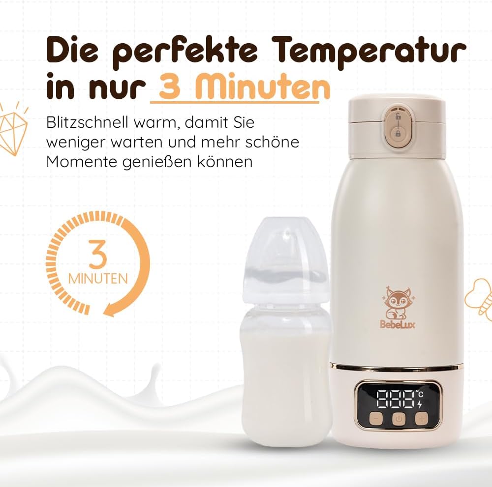 BEBELUX BebeWarm tragbarer USB-Wärmer 3'