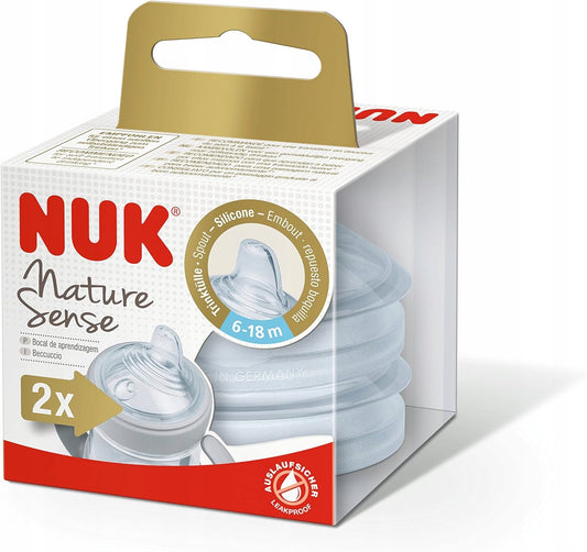 NUK Nature Sense cumlík na fľašu x2 6-18 mesiacov