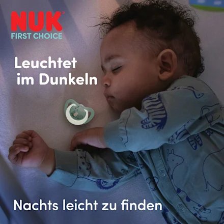 NUK First Choice Night pacifiers 6-18 months