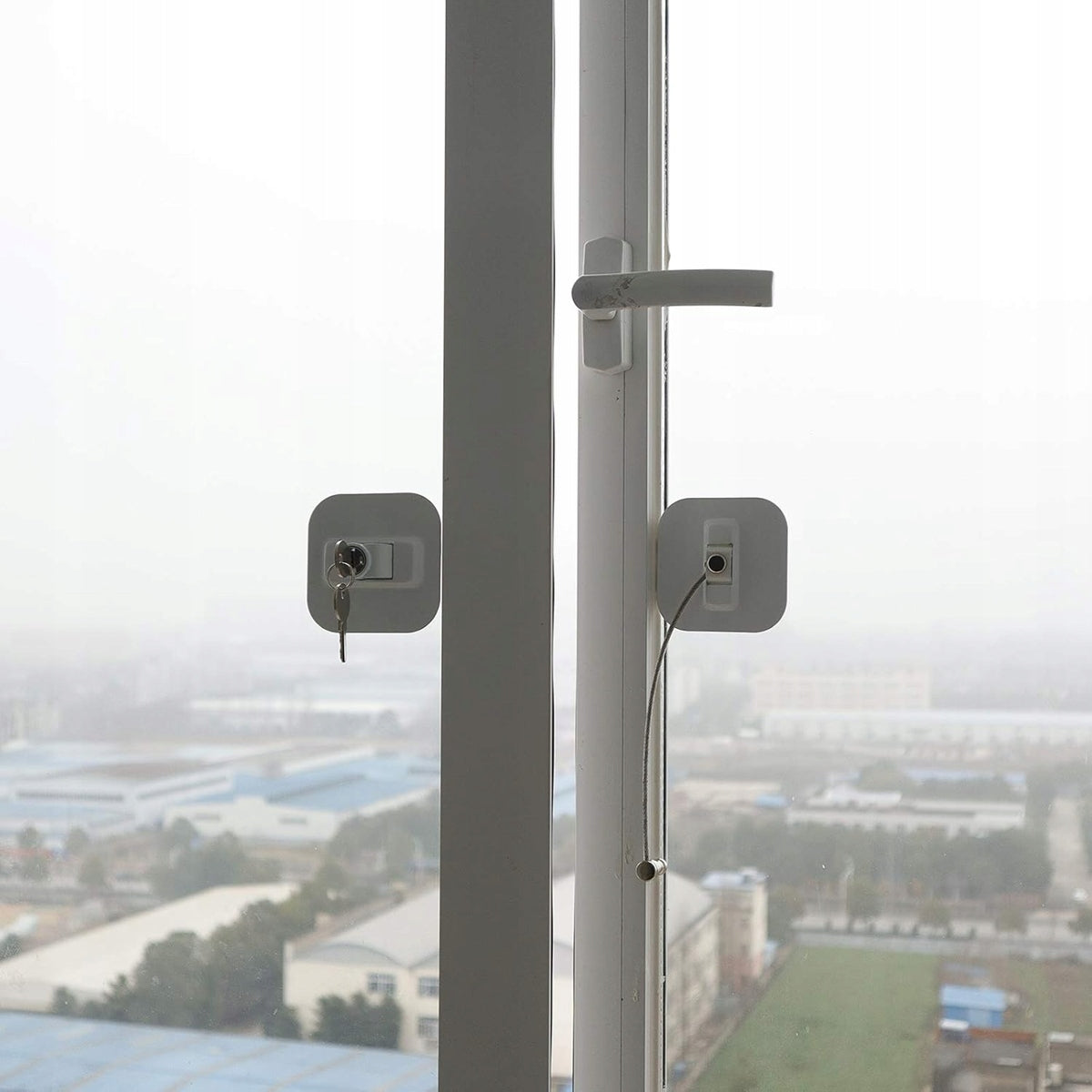 CHILD SAFETY LOCK verrou de sécurité pour armoires et tiroirs 19 cm + 2 clés
