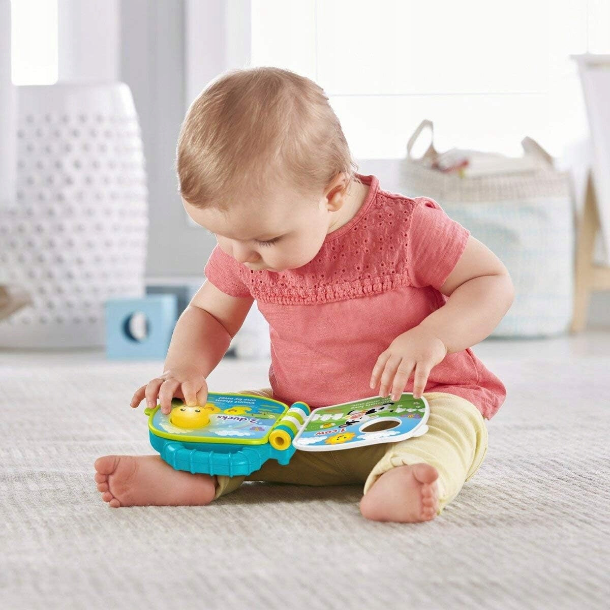 FISHER-PRICE GFP29 elektronisches Sensorik-Buch DEUTSCHE SPRACHE