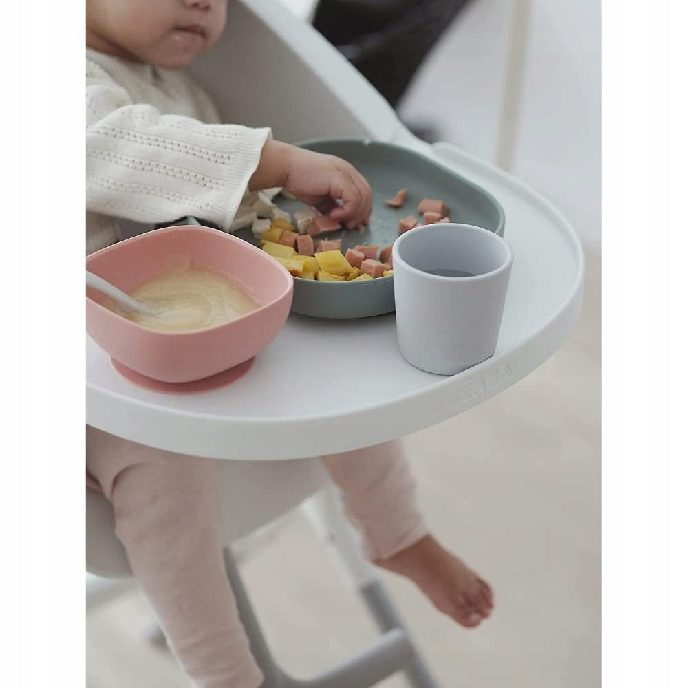 BEABA set de vajilla de silicona con ventosa para bebés